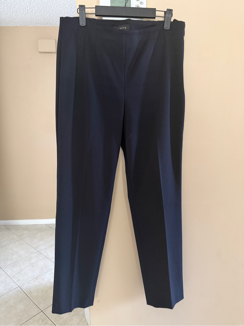 Talbots Navy Blue Straight-Leg Dress Pants